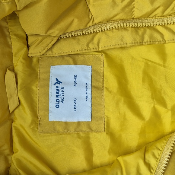 Old Navy Active Mustard Puffer Vest - Picture 2 of 4
